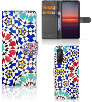 B2Ctelecom Telefoontas Sony Xperia 5II Hoesje Mozaïek