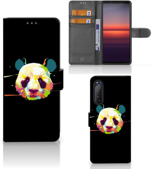 B2Ctelecom Telefoontas Sony Xperia 5II Hoesje ontwerpen Panda Color Sinterklaas Cadeautje