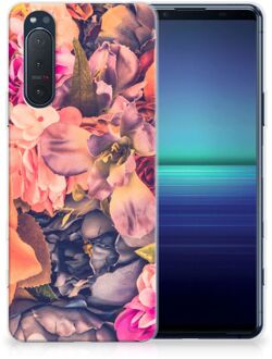 B2Ctelecom Telefoontas Sony Xperia 5II Hoesje Super als Moederdag Cadeau Bosje Bloemen