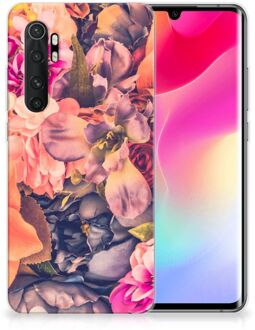 B2Ctelecom Telefoontas Xiaomi Mi Note 10 Lite Hoesje Super als Moederdag Cadeau Bosje Bloemen