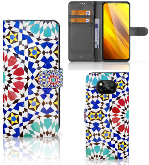 B2Ctelecom Telefoontas Xiaomi Poco X3 Hoesje Mozaïek