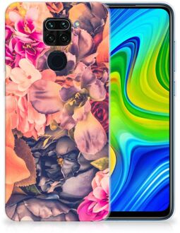 B2Ctelecom Telefoontas Xiaomi Redmi Note9 Hoesje Super als Moederdag Cadeau Bosje Bloemen