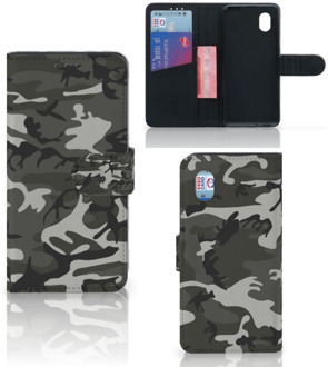 B2Ctelecom Telefoontasje Alcatel 1B (2020) Telefoon Hoesje Cadeau voor hem Army Light