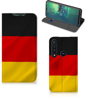 B2Ctelecom Telefoontasje Motorola G8 Plus Smartphone Hoesje Duitse Vlag