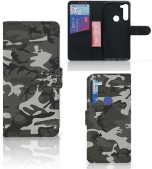 B2Ctelecom Telefoontasje Motorola G8 Power Telefoon Hoesje Cadeau voor hem Army Light