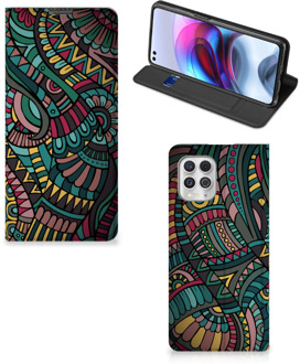 B2Ctelecom Telefoontasje Motorola Moto G100 Smart Cover Aztec