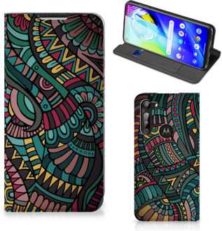 B2Ctelecom Telefoontasje Motorola Moto G8 Power Smart Cover Aztec