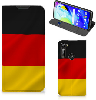 B2Ctelecom Telefoontasje Motorola Moto G8 Power Smartphone Hoesje Duitse Vlag