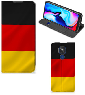 B2Ctelecom Telefoontasje Motorola Moto G9 Play Smartphone Hoesje Duitse Vlag