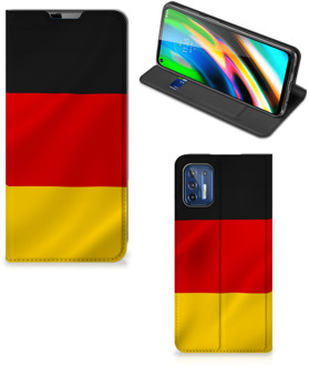 B2Ctelecom Telefoontasje Motorola Moto G9 Plus Smartphone Hoesje Duitse Vlag