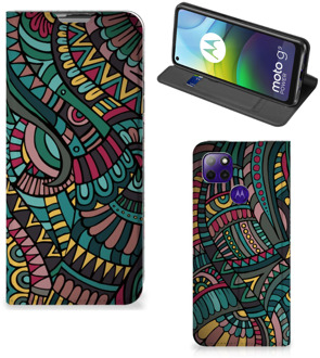 B2Ctelecom Telefoontasje Motorola Moto G9 Power Smart Cover Aztec