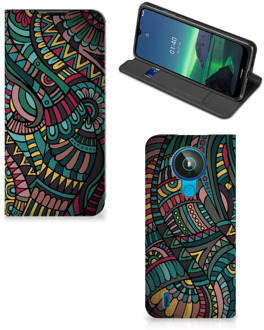 B2Ctelecom Telefoontasje Nokia 1.4 Smart Cover Aztec