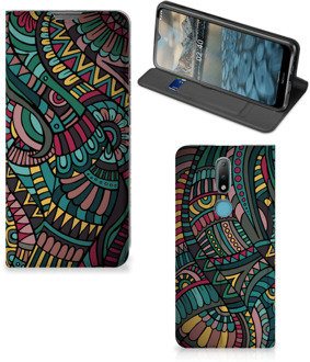 B2Ctelecom Telefoontasje Nokia 2.4 Smart Cover Aztec