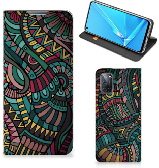 B2Ctelecom Telefoontasje OPPO A52 | A72 Smart Cover Aztec