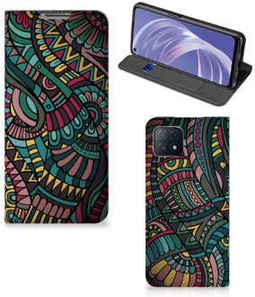 B2Ctelecom Telefoontasje OPPO A73 5G Smart Cover Aztec