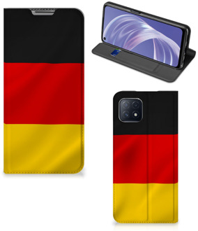 B2Ctelecom Telefoontasje OPPO A73 5G Smartphone Hoesje Duitse Vlag