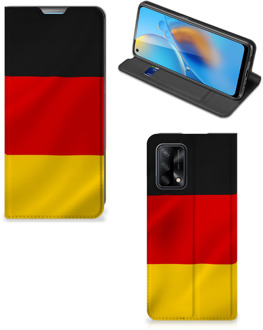 B2Ctelecom Telefoontasje OPPO A74 4G Smartphone Hoesje Duitse Vlag