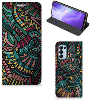 B2Ctelecom Telefoontasje OPPO Find X3 Lite Smart Cover Aztec