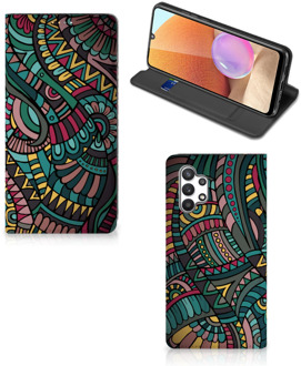 B2Ctelecom Telefoontasje Samsung Galaxy A32 4G Smart Cover Aztec