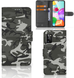 B2Ctelecom Telefoontasje Samsung Galaxy A41 Telefoon Hoesje Cadeau voor hem Army Light