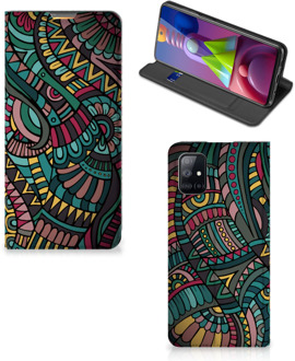 B2Ctelecom Telefoontasje Samsung Galaxy M51 Smart Cover Aztec