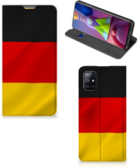 B2Ctelecom Telefoontasje Samsung Galaxy M51 Smartphone Hoesje Duitse Vlag