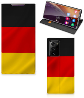 B2Ctelecom Telefoontasje Samsung Galaxy Note 20 Ultra Smartphone Hoesje Duitse Vlag