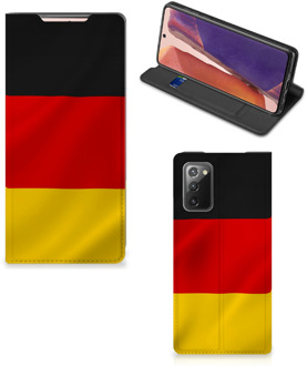 B2Ctelecom Telefoontasje Samsung Galaxy Note20 Smartphone Hoesje Duitse Vlag