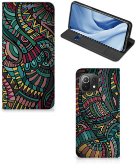 B2Ctelecom Telefoontasje Xiaomi Mi 11 Lite Smart Cover Aztec