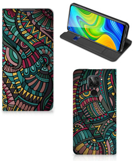 B2Ctelecom Telefoontasje Xiaomi Redmi Note 9 Smart Cover Aztec