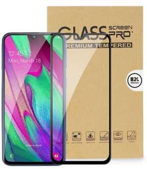 B2Ctelecom Tempered Glass Galaxy A40 Screen Protector Glas Volledige Dekking