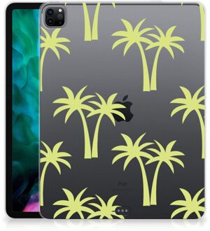 B2Ctelecom TPU Backcase iPad Pro 12.9 (2020) | iPad Pro 12.9 (2021) Beschermhoes Palmtrees met transparant zijkanten