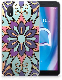 B2Ctelecom TPU Bumper Alcatel 1B (2020) Smartphone hoesje Paarse Bloem