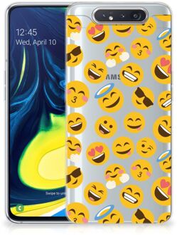 B2Ctelecom TPU bumper case Back Cover Samsung A80 Emoji