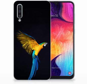 B2Ctelecom TPU Bumper Case Samsung A50 Design Papegaai