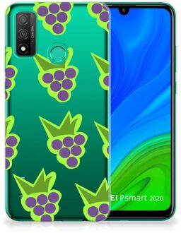 B2Ctelecom TPU Bumper Huawei P Smart 2020 Smartphone Hoesje Doorzichtig Druiven