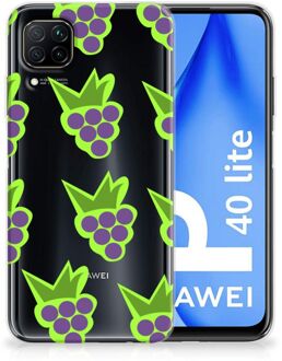 B2Ctelecom TPU Bumper Huawei P40 Lite Smartphone Hoesje Doorzichtig Druiven