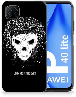 B2Ctelecom TPU Bumper Huawei P40 Lite Smartphone hoesje Skull Hair