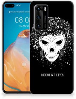 B2Ctelecom TPU Bumper Huawei P40 Smartphone hoesje Skull Hair