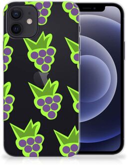 B2Ctelecom TPU Bumper iPhone 12 | 12 Pro (6.1") Smartphone Hoesje Doorzichtig Druiven