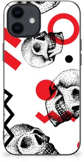 B2Ctelecom TPU Bumper iPhone 12 Pro | 12 (6.1") GSM Hoesje met Zwarte rand Skull Red