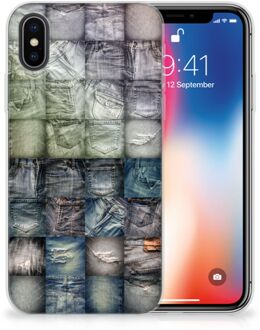 B2Ctelecom TPU bumper iPhone X/10 | Xs Spijkerbroeken