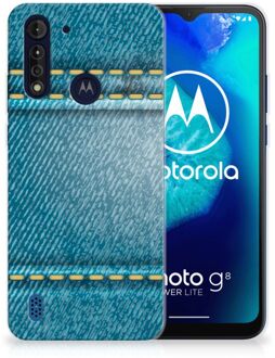 B2Ctelecom TPU Bumper Motorola Moto G8 Power Lite Smartphone hoesje Jeans