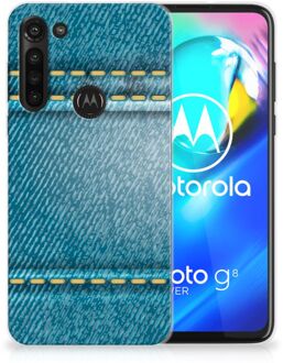 B2Ctelecom TPU Bumper Motorola Moto G8 Power Smartphone hoesje Jeans