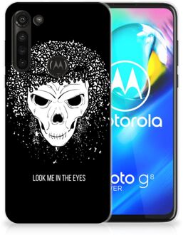 B2Ctelecom TPU Bumper Motorola Moto G8 Power Smartphone hoesje Skull Hair