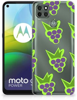 B2Ctelecom TPU Bumper Motorola Moto G9 Power Smartphone Hoesje Doorzichtig Druiven