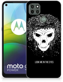 B2Ctelecom TPU Bumper Motorola Moto G9 Power Smartphone hoesje Skull Hair