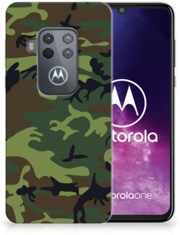 B2Ctelecom TPU bumper Motorola One Zoom Army Dark