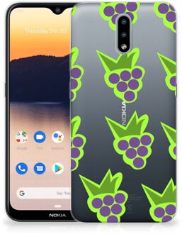 B2Ctelecom TPU Bumper Nokia 2.3 Smartphone Hoesje Doorzichtig Druiven