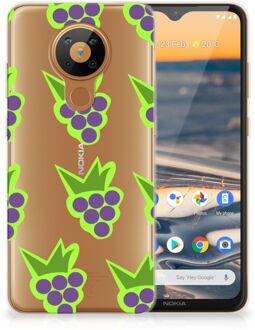 B2Ctelecom TPU Bumper Nokia 5.3 Smartphone Hoesje Doorzichtig Druiven